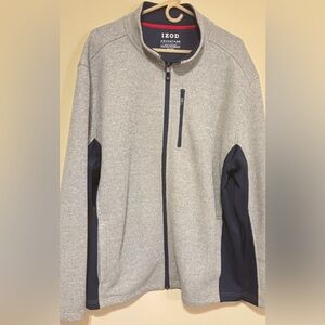 IZOD Men's Advantage Performance Long Sleeve Full Zip Fleece Jacket Sz XXL